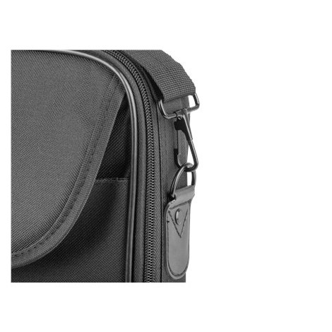 Natec | Fits up to size 15.6 "" | Laptop Bag | Impala | Toploading laptop case | Black | Shoulder strap - 5